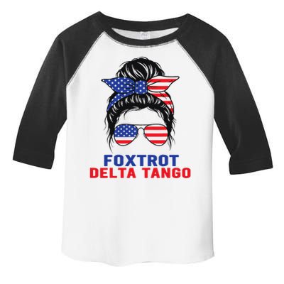 Messy Bun Foxtrots Deltas tango Toddler Fine Jersey T-Shirt