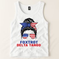 Messy Bun Foxtrots Deltas tango Tank Top