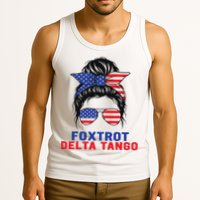 Messy Bun Foxtrots Deltas tango Tank Top