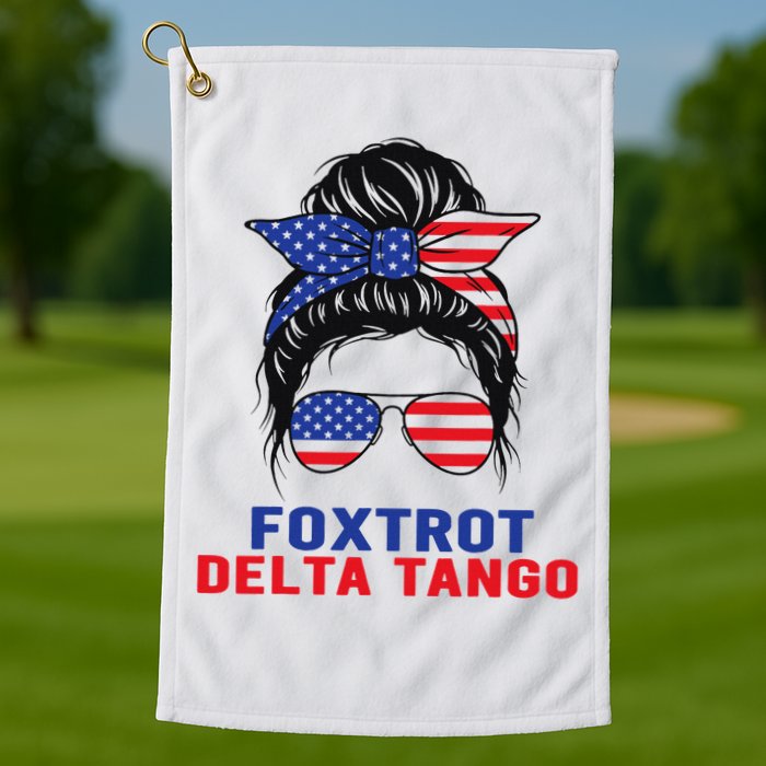 Messy Bun Foxtrots Deltas tango Golf Towel