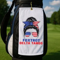 Messy Bun Foxtrots Deltas tango Golf Towel