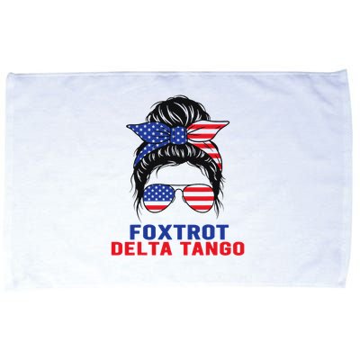 Messy Bun Foxtrots Deltas tango Microfiber Hand Towel