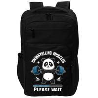 Muscle Building Fitness Panda Weight Lifting Barbell Workout Impact Tech Backpack