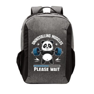 Muscle Building Fitness Panda Weight Lifting Barbell Workout Vector Backpack