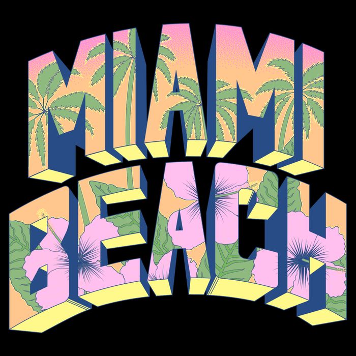 Miami Beach Floral Apron