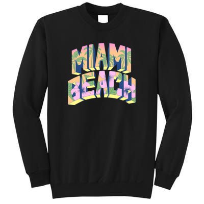 Miami Beach Floral Sweatshirt