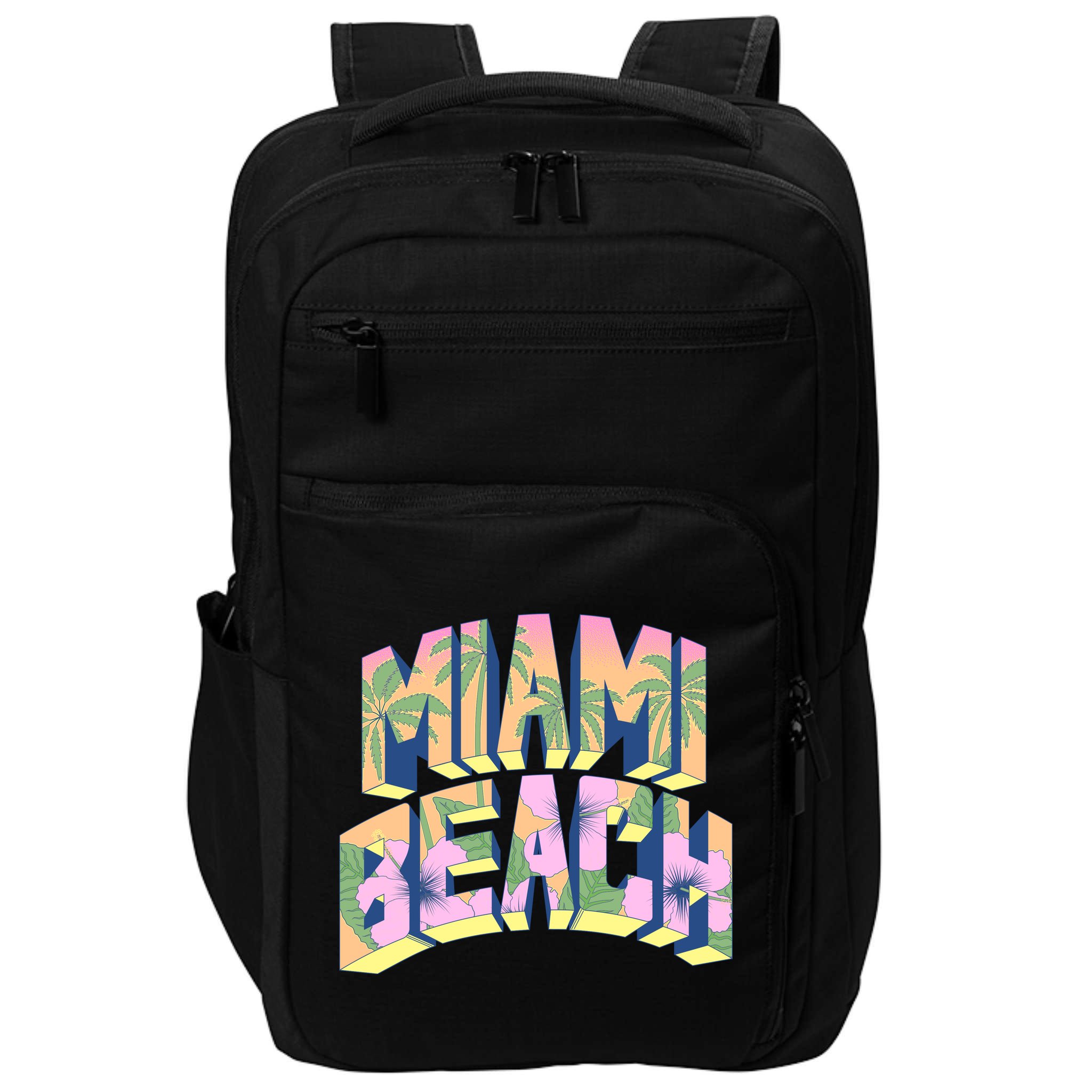 Miami Beach Floral Impact Tech Backpack