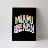 Miami Beach Floral Canvas