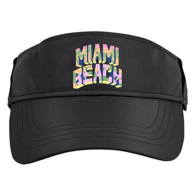 Miami Beach Floral Adult Drive Performance Visor