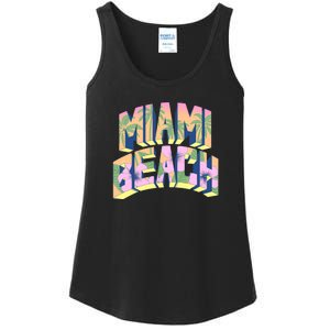 Miami Beach Floral Ladies Essential Tank