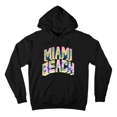 Miami Beach Floral Tall Hoodie