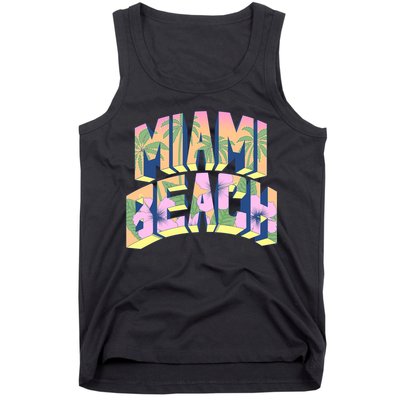Miami Beach Floral Tank Top