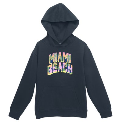 Miami Beach Floral Urban Pullover Hoodie