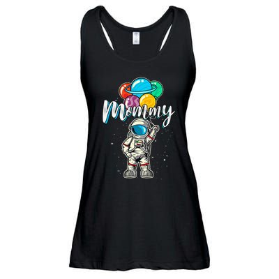 Mommy Birthday Funny Astronaut in Space Gifts Lover Ladies Essential Flowy Tank