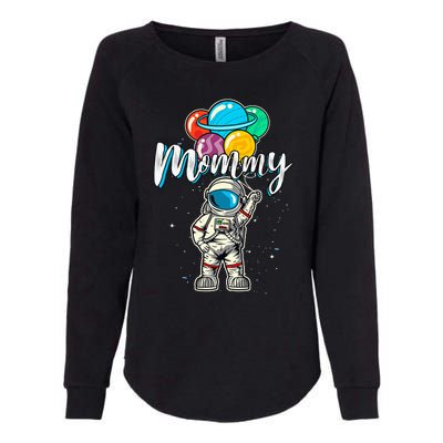 Mommy Birthday Funny Astronaut in Space Gifts Lover Womens California Wash Sweatshirt