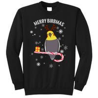 Merry Birbmas Funny Cockatiel Christmas Bird Holiday Sweatshirt