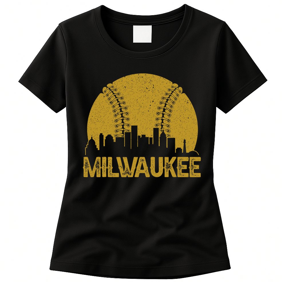 Milwaukee Baseball Fan Womens T-Shirt