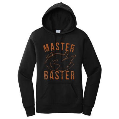 Master Baster Funny Turkey Print Happy Thanksgiving Day Women's Pullover Hoodie