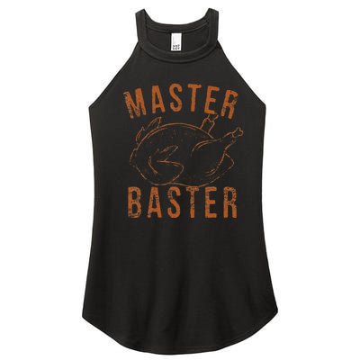 Master Baster Funny Turkey Print Happy Thanksgiving Day Women’s Perfect Tri Rocker Tank