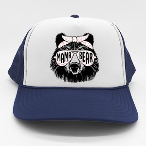 Mama Bear Face Sunglasses Mother Mom Mommy Mothers Day Trucker Hat