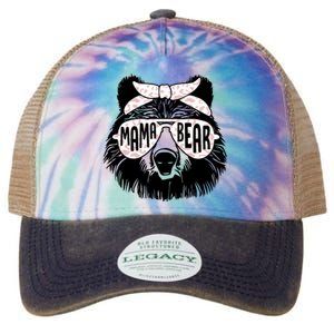 Mama Bear Face Sunglasses Mother Mom Mommy Mothers Day Legacy Tie Dye Trucker Hat