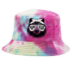 Mama Bear Face Sunglasses Mother Mom Mommy Mothers Day Tie-Dyed Bucket Hat