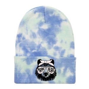 Mama Bear Face Sunglasses Mother Mom Mommy Mothers Day Tie Dye 12in Knit Beanie