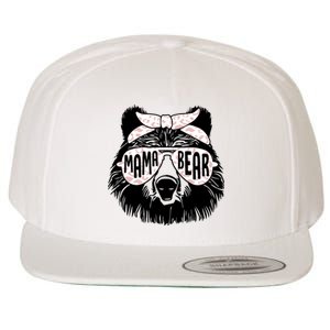 Mama Bear Face Sunglasses Mother Mom Mommy Mothers Day Wool Snapback Cap