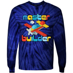 Master Builder Funny Building Blocks Brick Block Toy Tie-Dye Long Sleeve Shirt