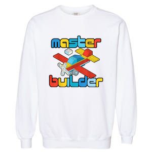 Master Builder Funny Building Blocks Brick Block Toy Garment-Dyed Sweatshirt