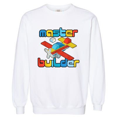 Master Builder Funny Building Blocks Brick Block Toy Garment-Dyed Sweatshirt