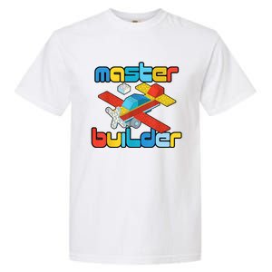 Master Builder Funny Building Blocks Brick Block Toy Garment-Dyed Heavyweight T-Shirt