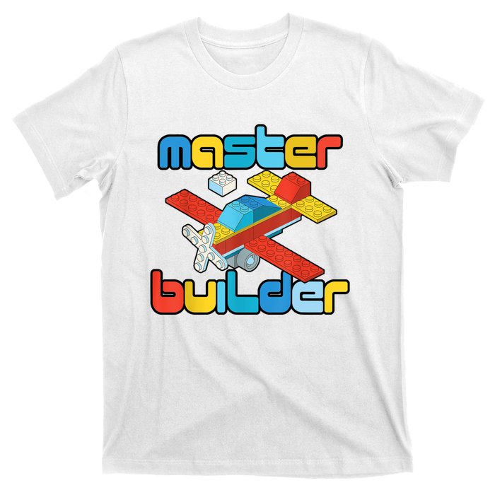 Master Builder Funny Building Blocks Brick Block Toy T-Shirt