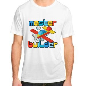 Master Builder Funny Building Blocks Brick Block Toy Adult ChromaSoft Performance T-Shirt