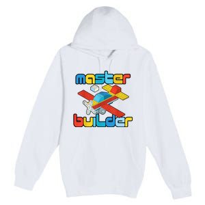 Master Builder Funny Building Blocks Brick Block Toy Premium Pullover Hoodie