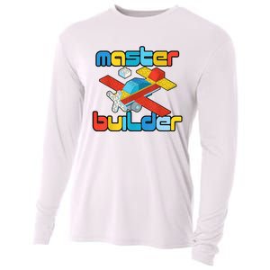 Master Builder Funny Building Blocks Brick Block Toy Cooling Performance Long Sleeve Crew