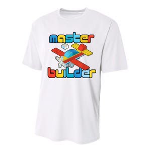 Master Builder Funny Building Blocks Brick Block Toy Performance Sprint T-Shirt