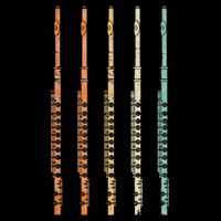 Marching Band Flute V-Neck T-Shirt