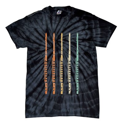 Marching Band Flute Tie-Dye T-Shirt