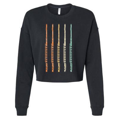 Marching Band Flute Cropped Pullover Crew