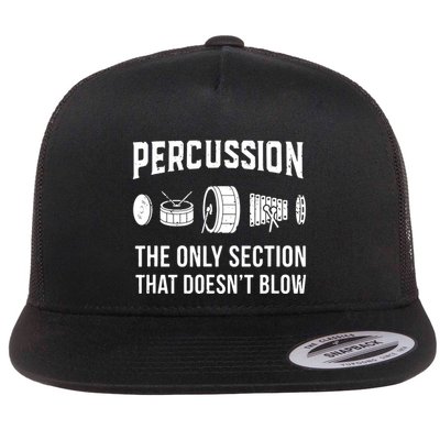 Marching Band For Drummers In Percussion Section Flatbill Hat