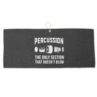 Marching Band For Drummers In Percussion Section Large Microfiber Waffle Golf Towel