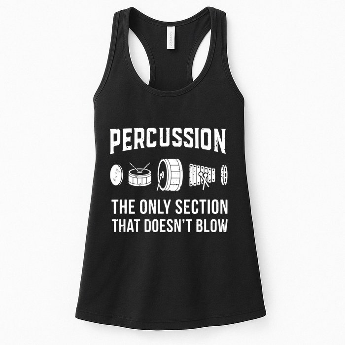 Marching Band For Drummers In Percussion Section Womens Tank Top