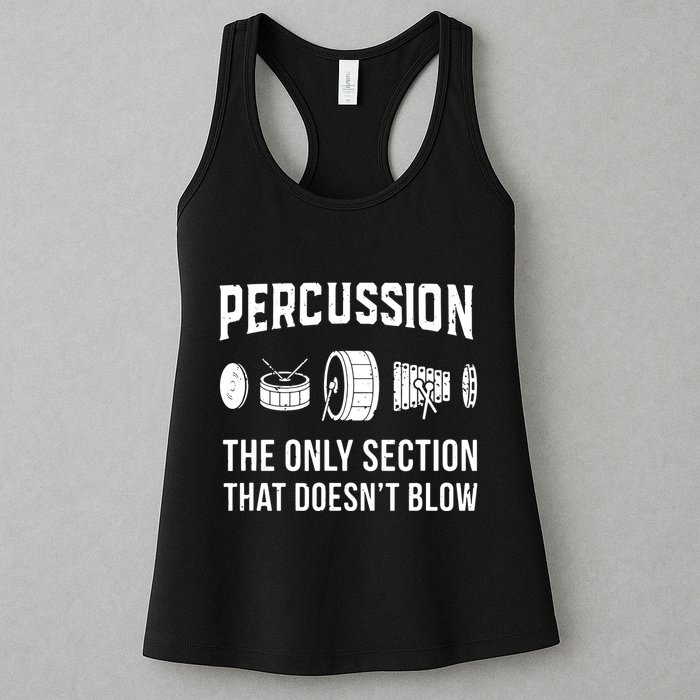 Marching Band For Drummers In Percussion Section Womens Tank Top