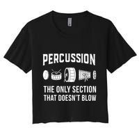 Marching Band For Drummers In Percussion Section Crop Top