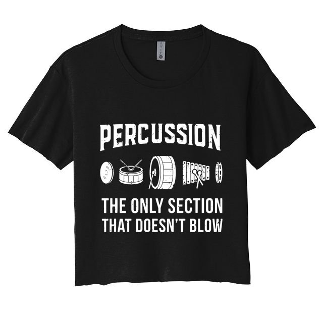 Marching Band For Drummers In Percussion Section Crop Top