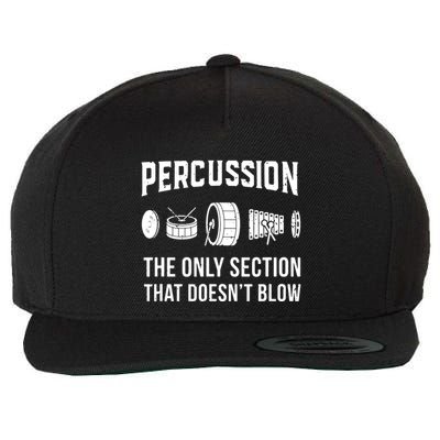 Marching Band For Drummers In Percussion Section Wool Snapback Cap