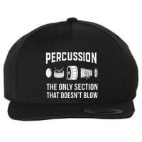 Marching Band For Drummers In Percussion Section Wool Snapback Cap