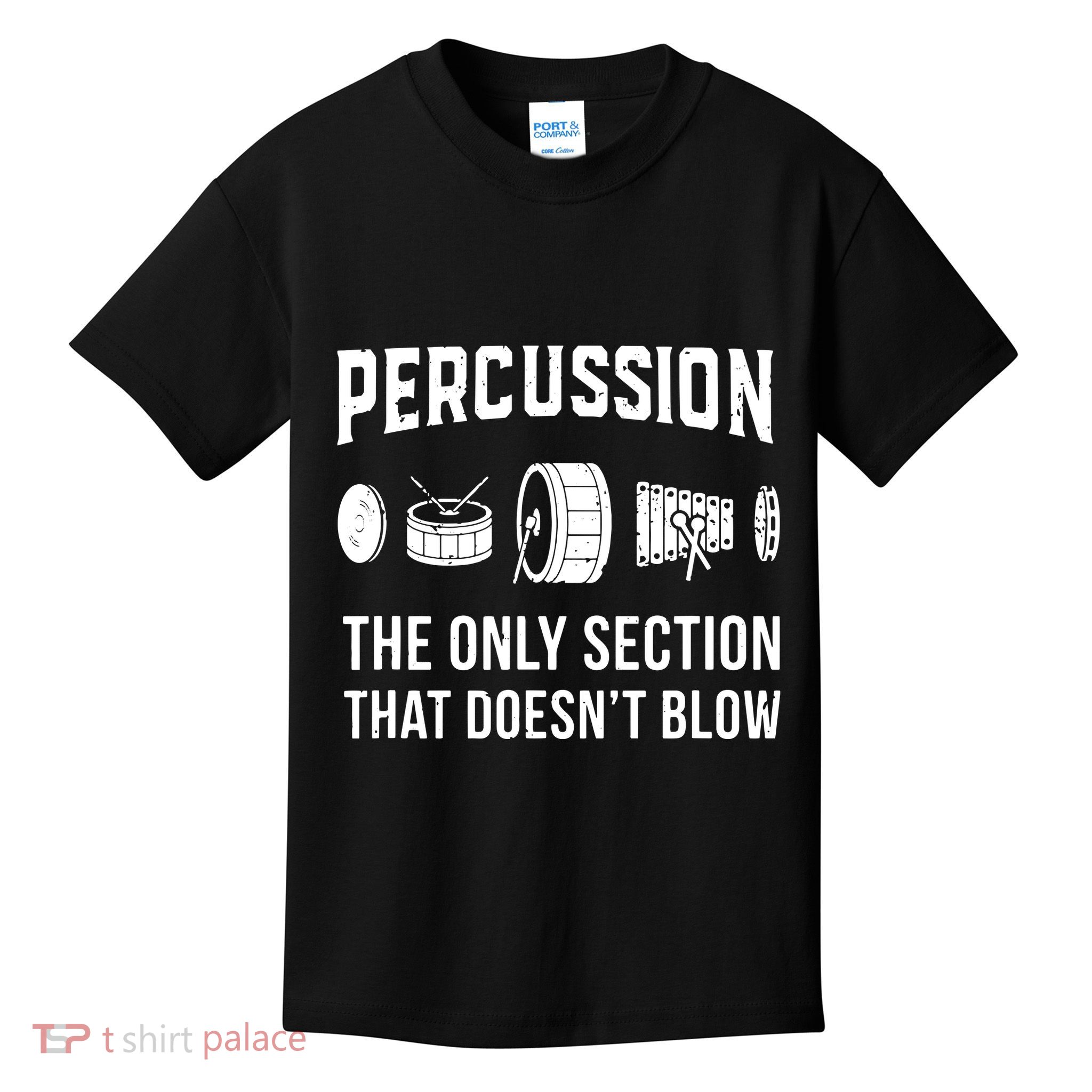 Marching Band For Drummers In Percussion Section Kids T-Shirt