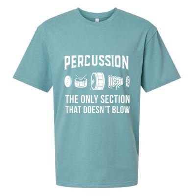 Marching Band For Drummers In Percussion Section Sueded Cloud Jersey T-Shirt